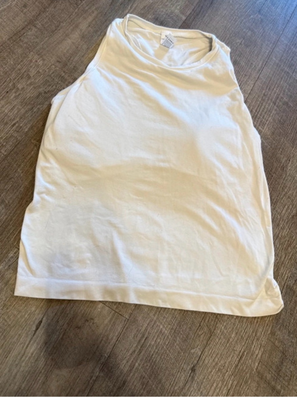White Stretch Tank Skirt with built in bra - Women's Casual Staple